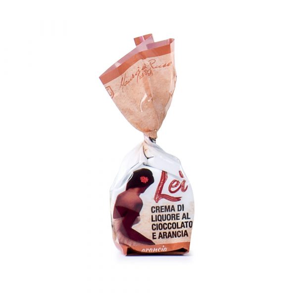 <strong>Latta rettangolare Lei®</strong> cioccolatini ripieni di crema all'arancia - immagine 2