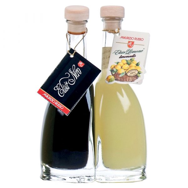 <strong>Elisir di Limoncello® </strong>30° + <strong>Elisir Nero®</strong> 25°  cl 10