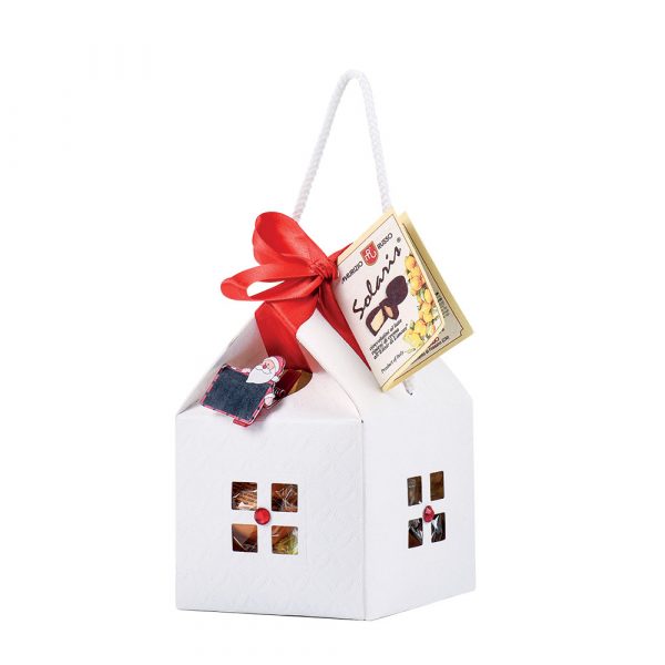 <strong>Casette Babbo Natale Solaris®</strong> cioccolatini ripieni di crema al limone, rhum, mandarino
