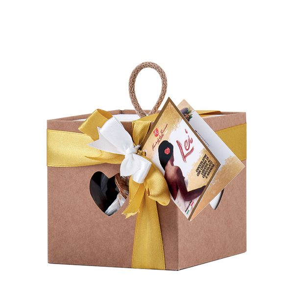 <strong>Cubi regalo LEI®</strong> cioccolatini ripieni di crema all'arancia