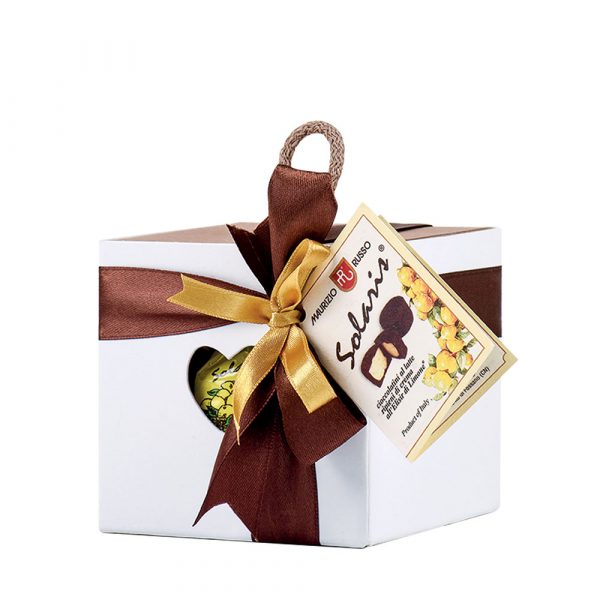 <strong>Cubi regalo Solaris®</strong> cioccolatini ripieni di crema al limone, rhum, mandarino