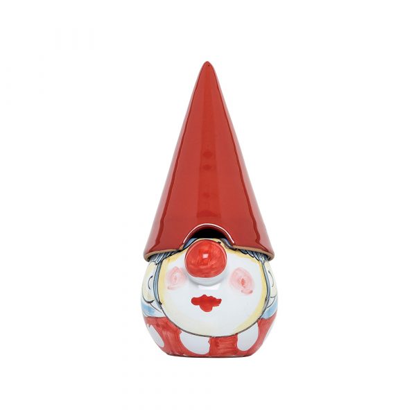 <strong>"Gnomo Rosso" Gnomi in ceramica vietrese</strong> con cioccolatini, caramelle e gelèe - immagine 2