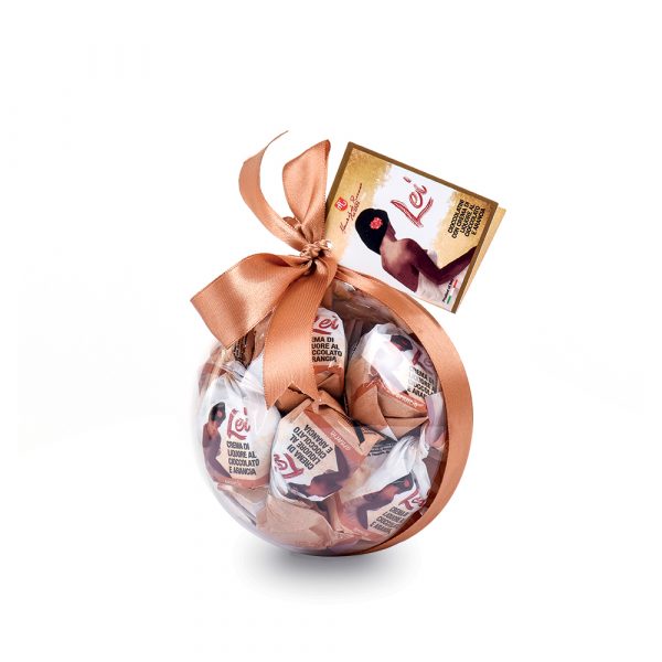 <strong>Sfere Cioccolatini LEI®</strong> cioccolatini ripieni di crema all'arancia